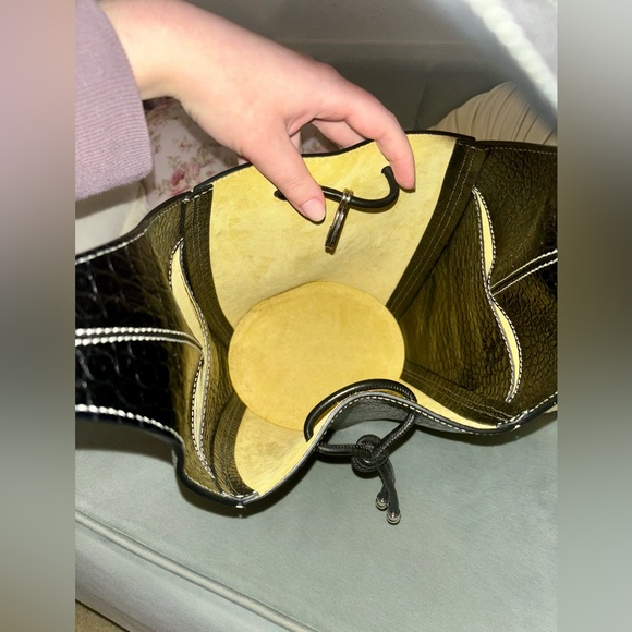 Tory Burch Embossed Bucket Bag - Picture 5 of 16